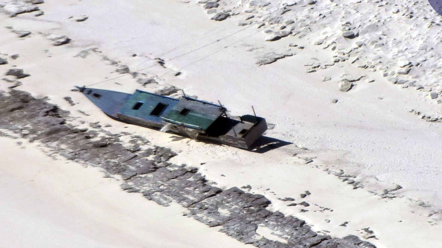 The fishers were stranded on remote Bedwell Island, a stretch of sand in the Rowley Shoals, about 300 kilometers west of Broome on the northwestern Australian coast. 