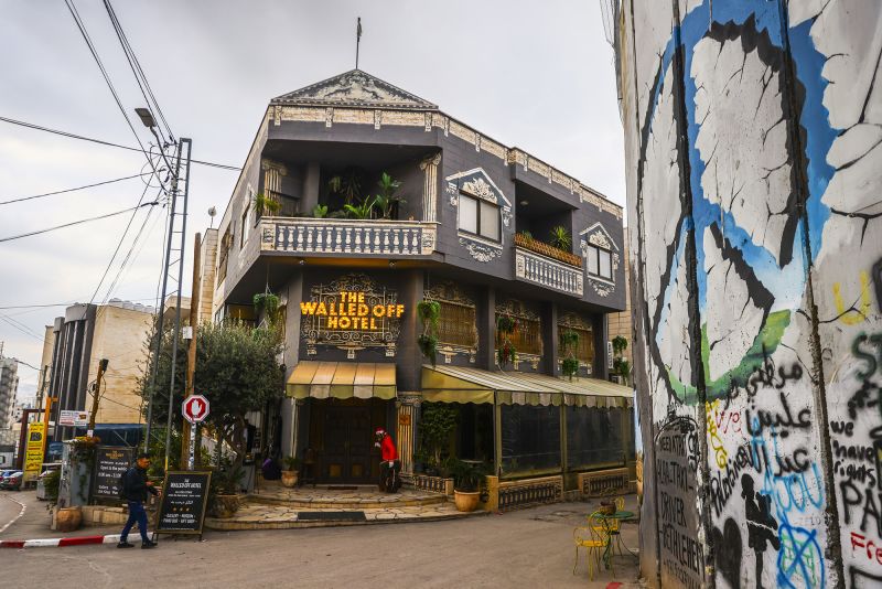 How Banksy's Bethlehem hotel inspired celebrity activists to tell