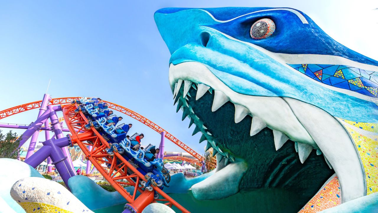 Shanghai Haichang Ocean Park is one of the many theme parks Taylor Jeffs has worked on. 