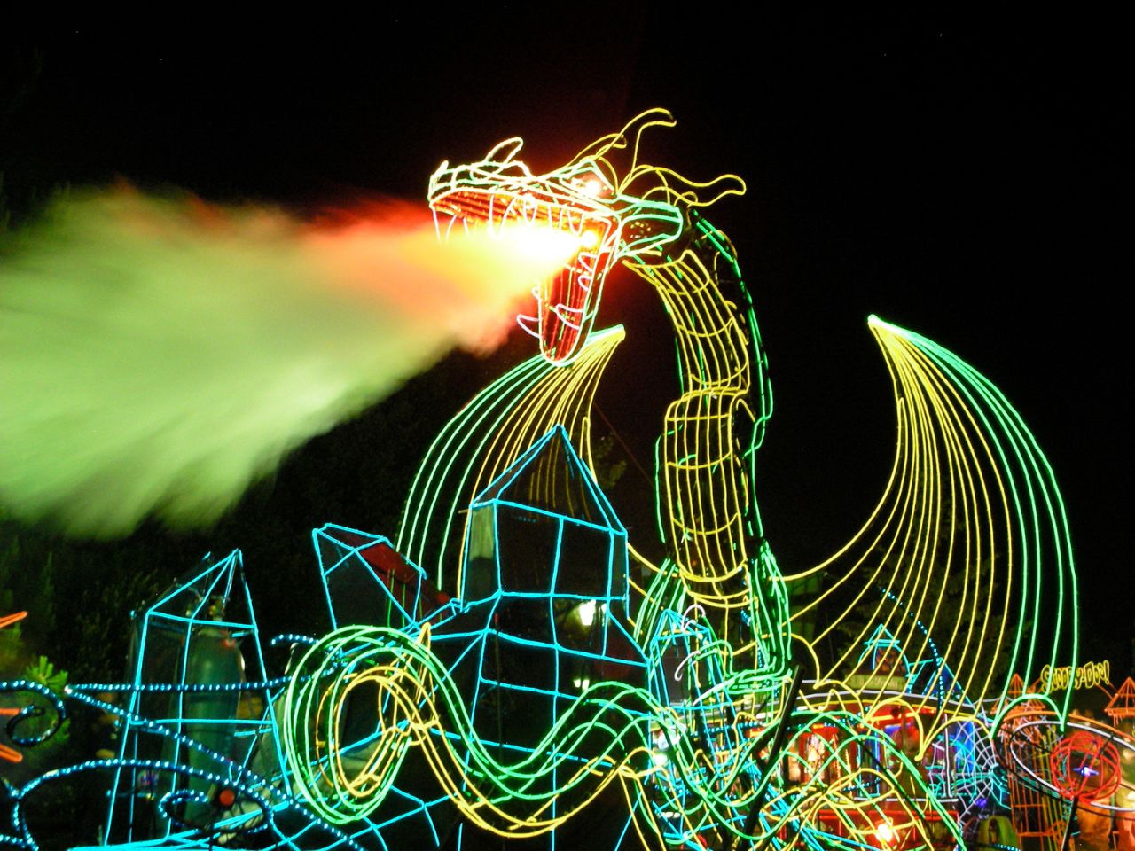 The very first attraction Jeffs designed was a parade called 'Glow in the Park.'