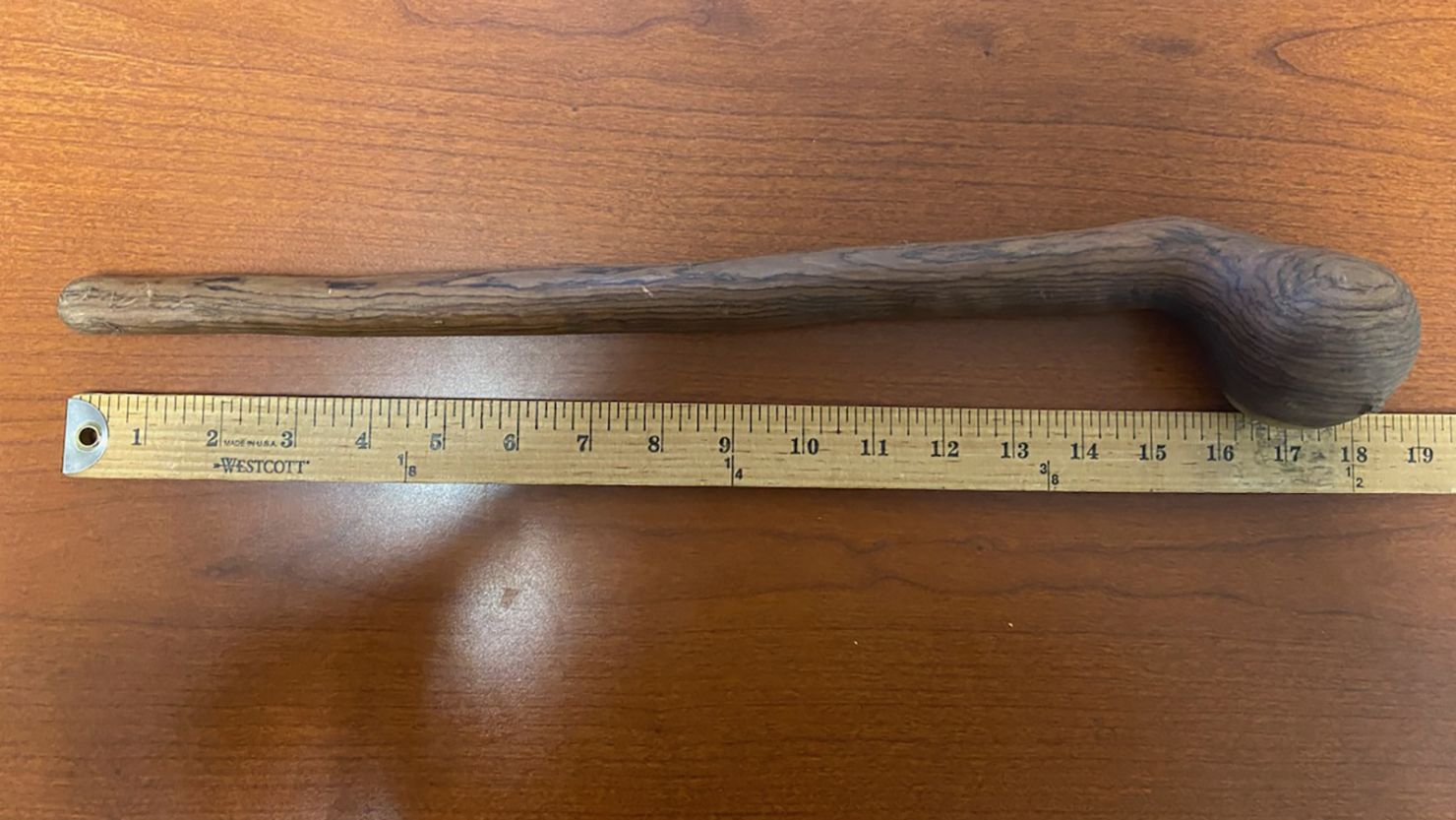 This is a shillelgah, and TSA says it belongs in checked baggage.