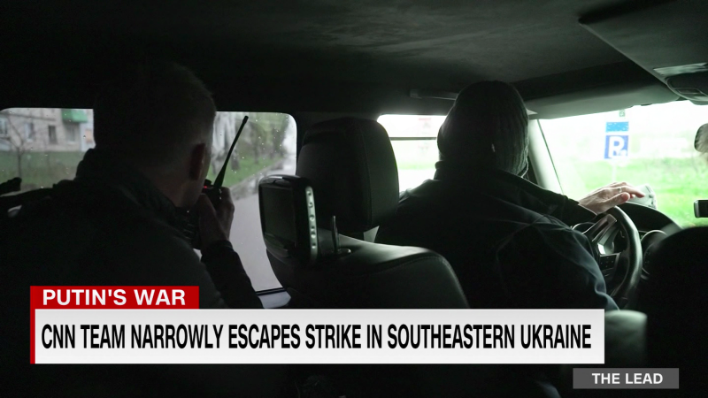 Watch: CNN team narrowly escapes missile strike in Southeastern Ukraine | CNN