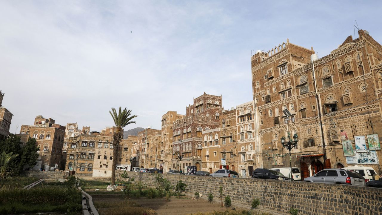 A view of houses in the old city of Sanaa, Yemen on June 15, 2022. 
