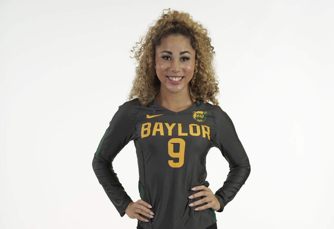 Payton Washington poses in Baylor University attire in this undated photo. 