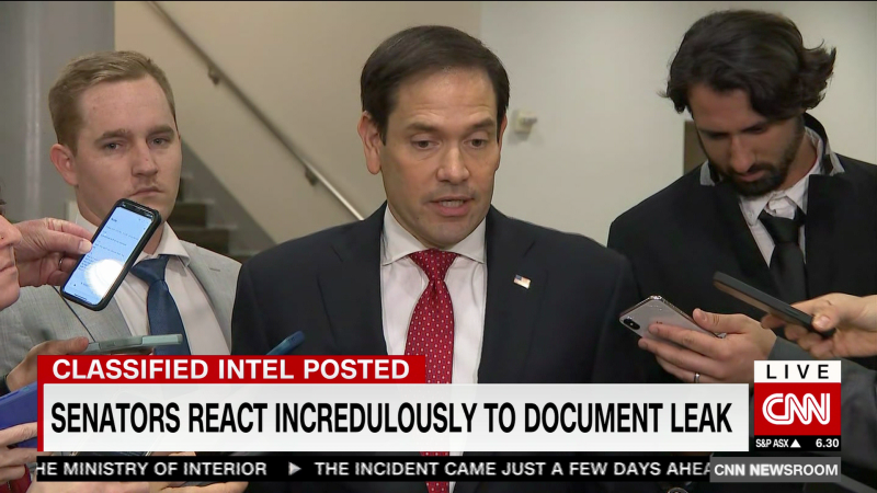 U.S. senators react incredulously to classified document leak | CNN
