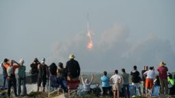 SpaceX's next-generation Starship spacecraft, atop its powerful Super Heavy rocket, self-destructs after its launch from the company's Boca Chica launchpad on a brief uncrewed test flight near Brownsville, Texas, U.S. April 20, 2023. REUTERS/Go Nakamura