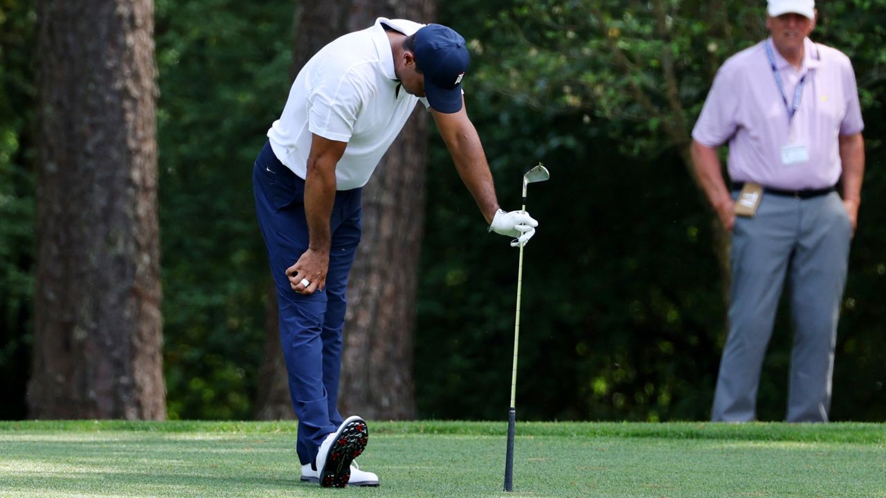 Woods looked to struggle with movement at various points during The Masters.