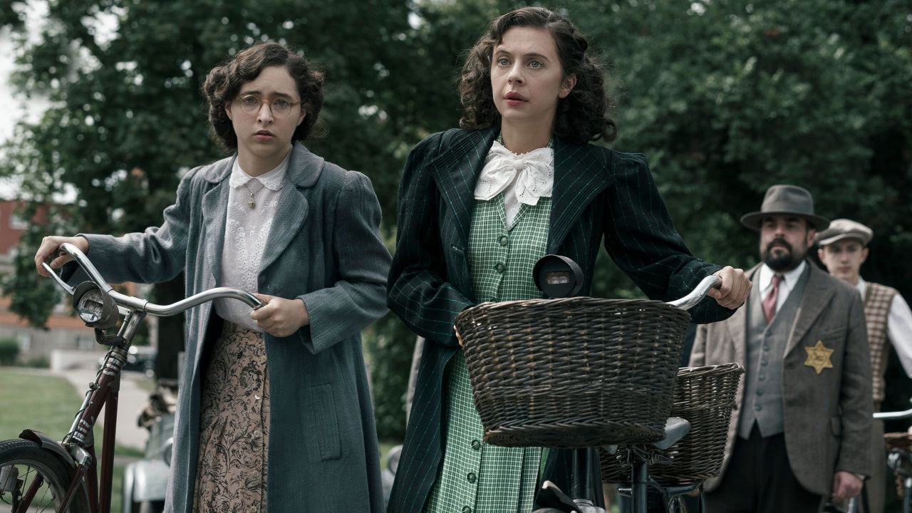 Margot Frank (Ashley Brooke) and Miep Gies (Bel Powley) in "A Small Light."