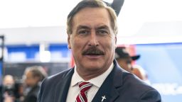 Mike Lindell, CEO of My Pillow attends the 1st day of CPAC Washington, DC conference at Gaylord National Harbor Resort & Convention on March 2, 2023. (Photo by Lev Radin/Sipa USA)(Sipa via AP Images)