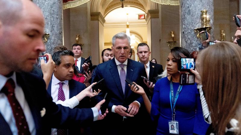 NextImg:McCarthy warns House GOP now is not time to force vote impeaching Biden: 'What majority do we want to be?' | CNN Politics