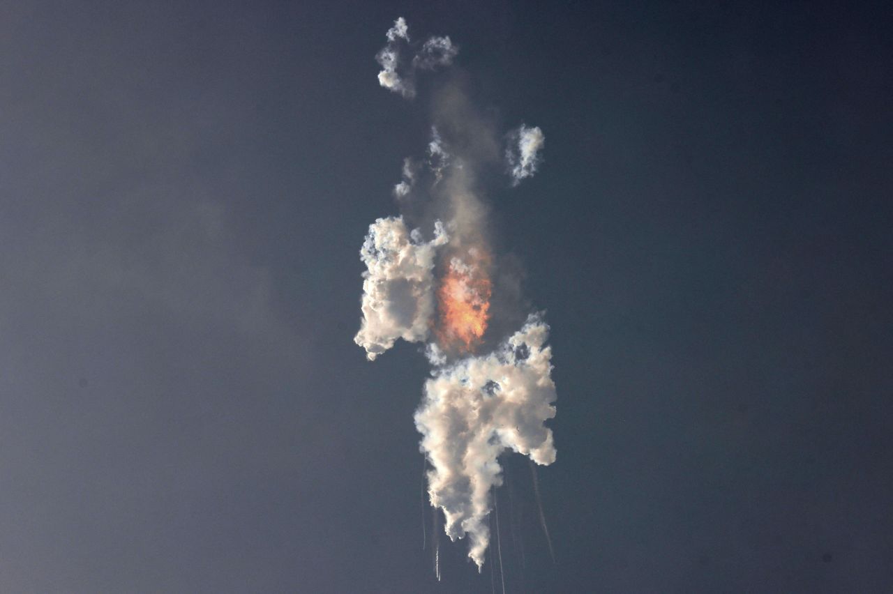 SpaceX's Starship spacecraft, the most powerful rocket ever built, <a href="https://www.cnn.com/2023/04/20/world/spacex-starship-launch-thursday-scn/index.html" target="_blank">explodes in midair</a> shortly after launching in South Texas on Thursday, April 20. It was the first test flight for the vehicle. Despite the explosion, the test met several of the company's objectives. Clearing the launchpad, for example, was a major milestone, and SpaceX CEO Elon Musk congratulated team members in a post-launch tweet.