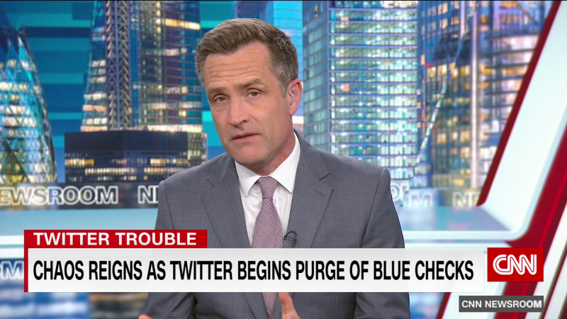 Chaos reigns as Twitter begins purge of blue checks | CNN