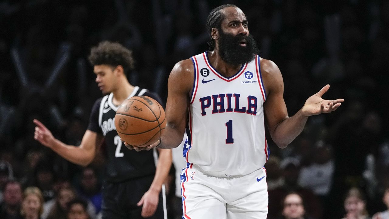 Philadelphia 76ers star James Harden was ejected from Philly's playoff game against the Brooklyn Nets.