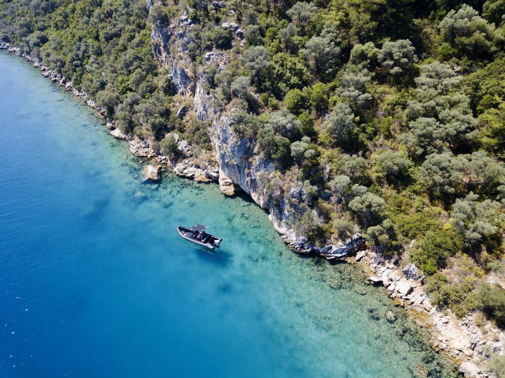 They trained locals as marine rangers who could patrol the area and alert the Coast Guard to illegal fishers. <br />