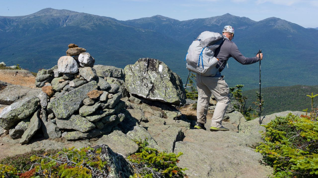 Views of the Appalachian Trail as it traverses the White Mountain National Forest in central New Hampshire.  