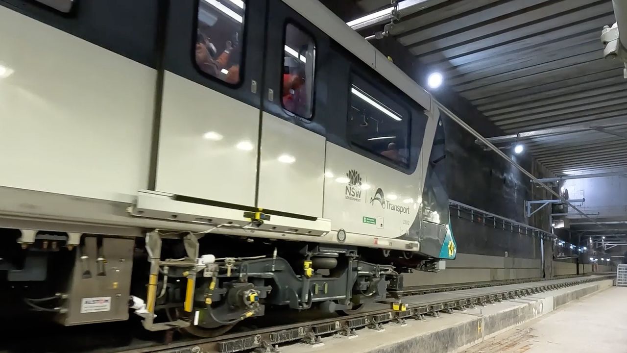 The trains are being manually operated during the current testing period, but will eventually be  driverless.