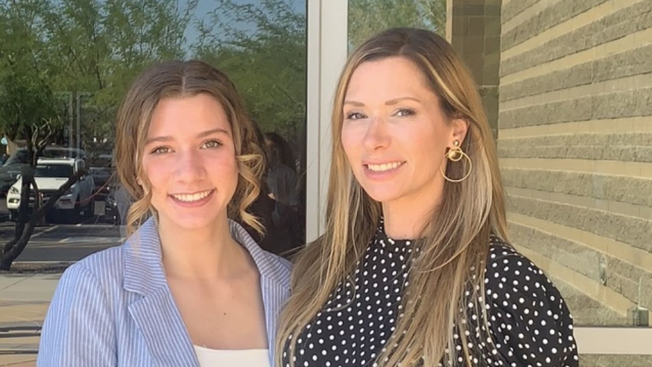 Jennifer DeStefano, right, with her daughter, Brianna: 