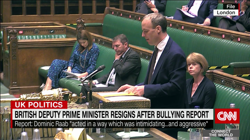 British Deputy Prime Minister Resigns After Bullying Report CNN   230421134037 Exp Uk Raab Resignation Nobilo Lkl 042110aseg2 Cnni World 00001801 