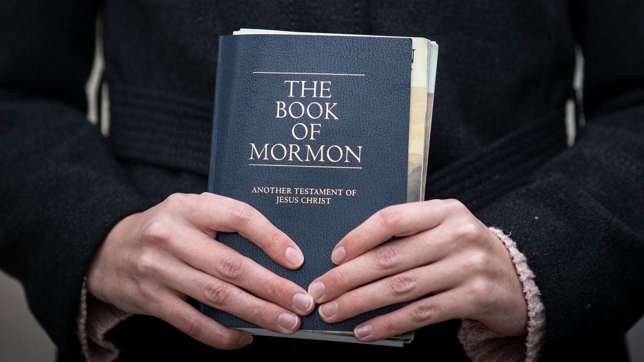 A copy of the Book of Mormon, which along with the Bible, is the most important text in the Mormon faith. 