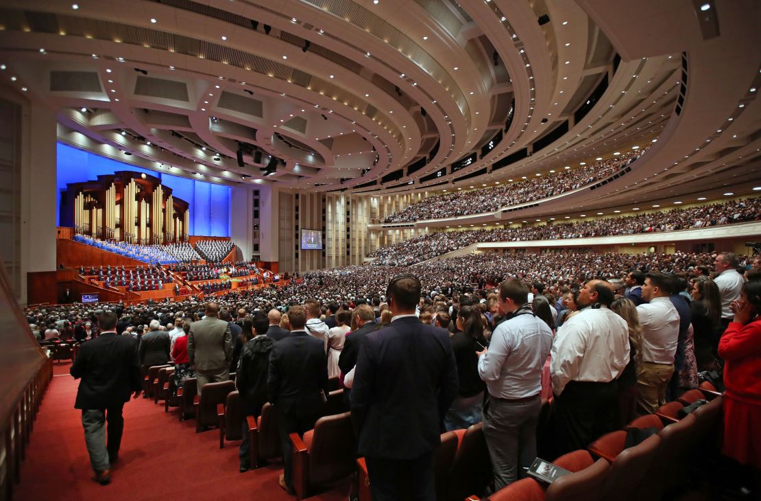 A view of the 189th annual general conference of the Church of Jesus Christ of Latter-Day Saints in 2019 in Salt Lake City. 
