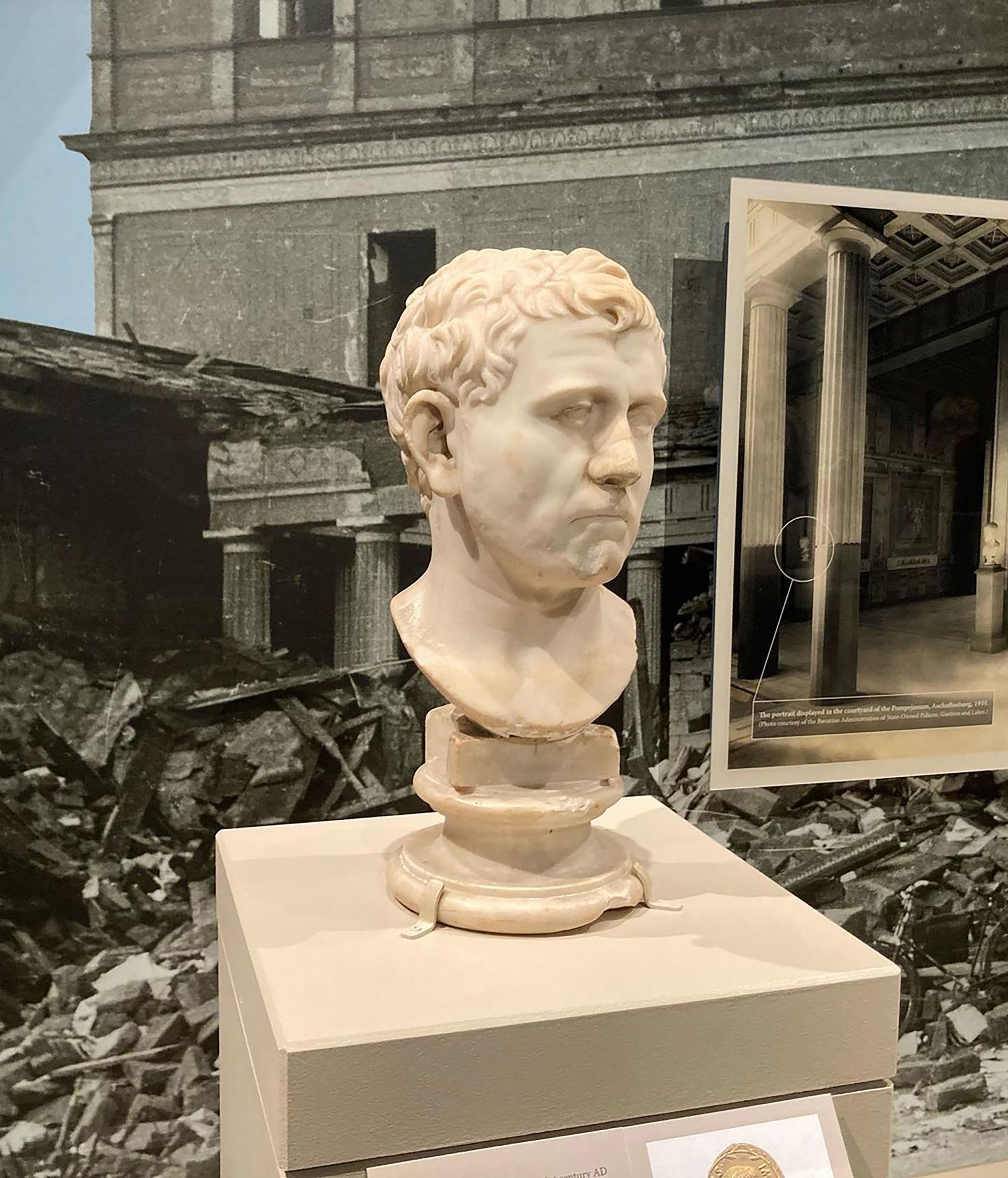 An ancient Roman bust purchased for $34.99 at Texas Goodwill is headed back  to Germany