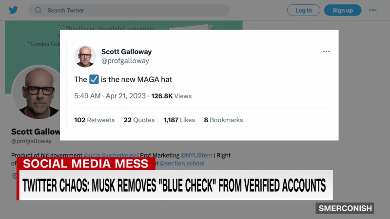 Twitter in chaos after blue checks removed  | CNN Business