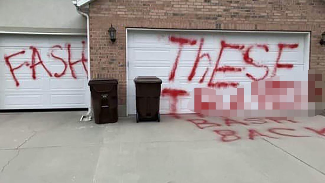 The vandalism at state Sen. Kennedy's home.