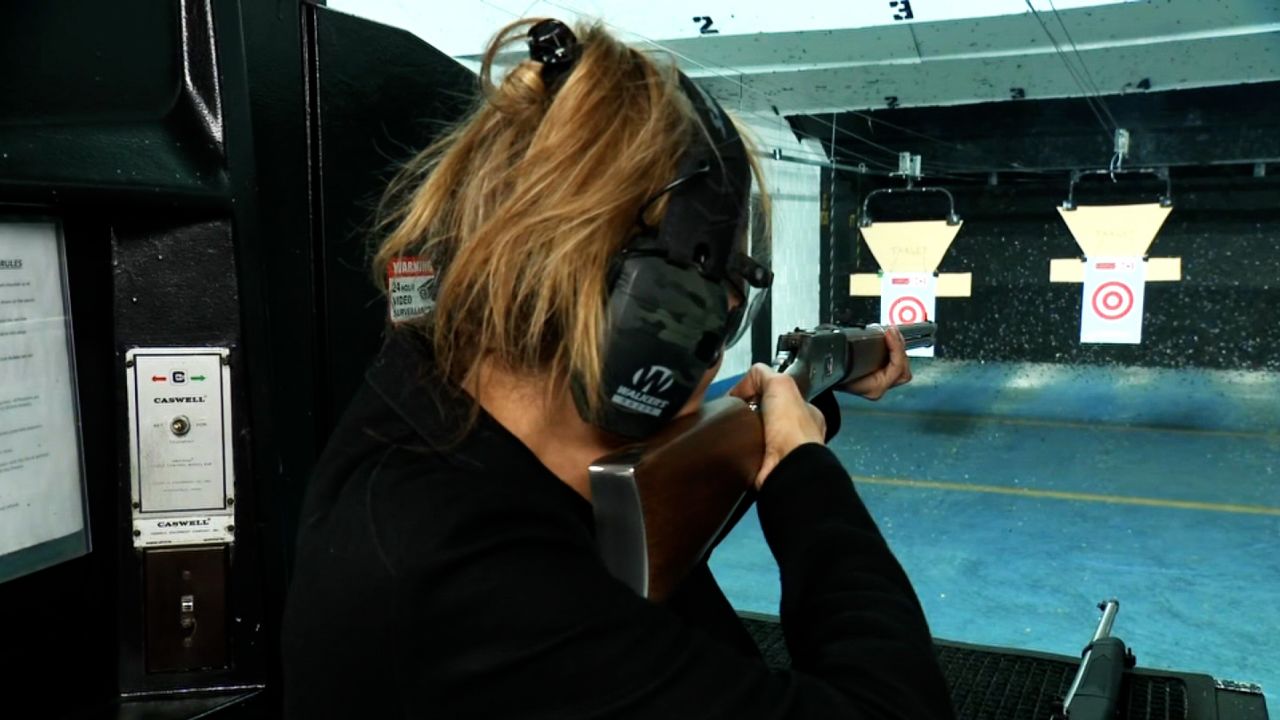 Shelby, who asked that her last name not be used, purchased rifles during the pandemic.
