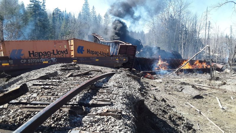 NextImg:Maine warns rail network to address clean-up concerns following train derailment and diesel fuel spill | CNN