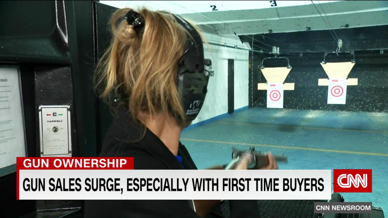 CNN examines why gun sales by first time buyers are surging in America  | CNN