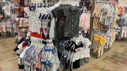 Apparel seen on shelves at a buybuy Baby store in Libertyview Industrial Plaza, Brooklyn, New York, U.S., September 14, 2022. 