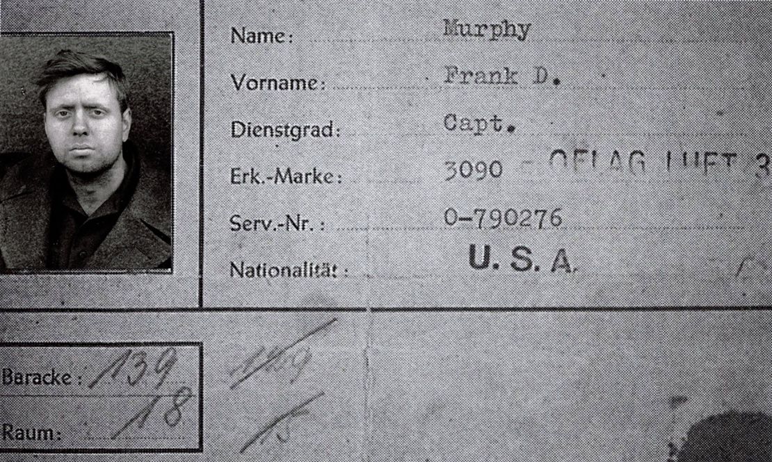 Frank Murphy, the grandfather of CNN's Chloe Melas, after he was captured and taken a prisoner of war by the Nazis in 1943. 