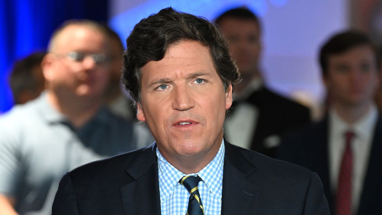Tucker Carlson speaks during 2022 FOX Nation Patriot Awards at Hard Rock Live at Seminole Hard Rock Hotel & Casino Hollywood on November 17, 2022 in Hollywood, Florida.