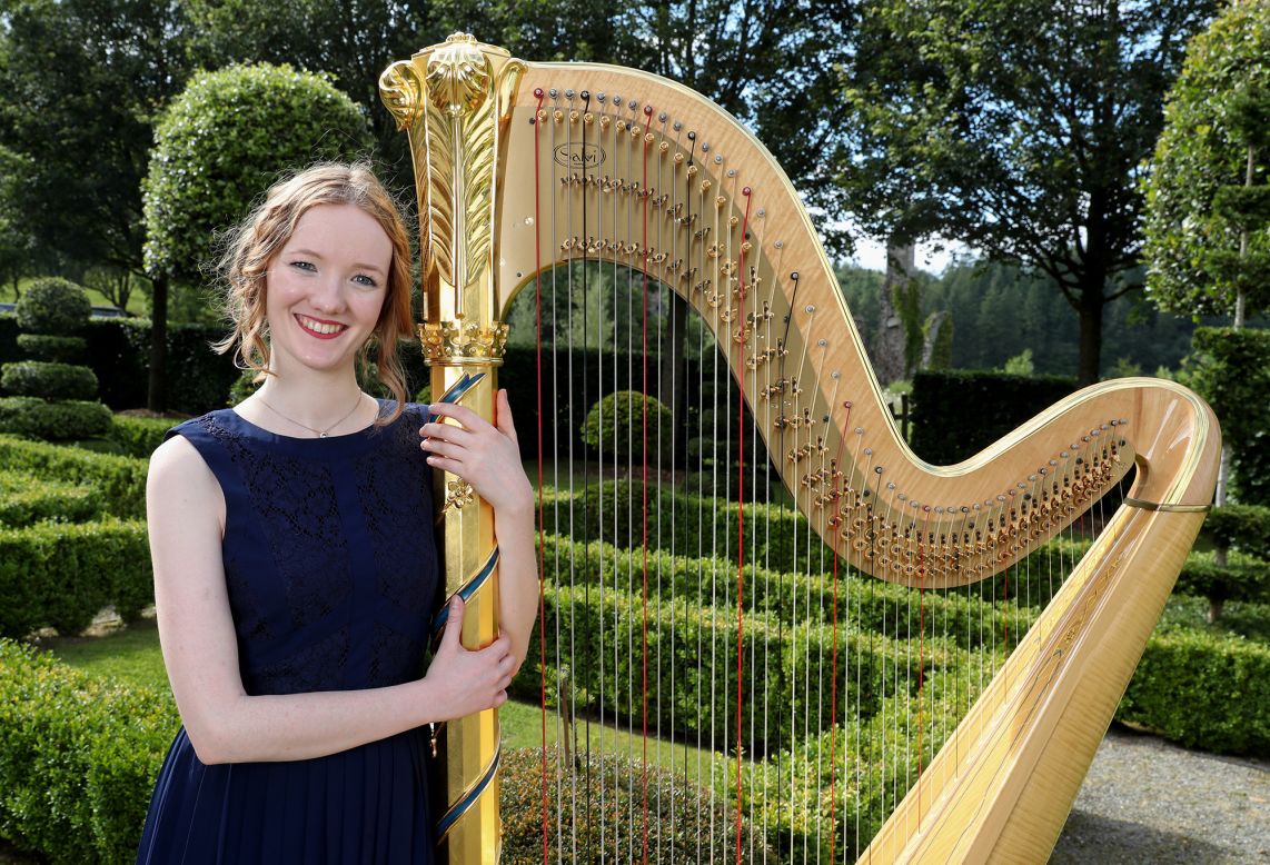 Alis Huws is the official royal harpist -- a tradition revived by King Charles in 2000. She will perform "Tros y Garreg" ("Crossing the Stone") by Sir Karl Jenkins alongside the Coronation Orchestra, a piece of music commissioned by the then-Prince of Wales over two decades ago, according to the palace.