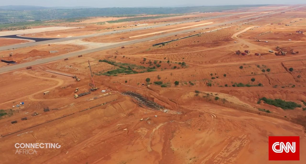 The construction site for the new Kigali International Airport.