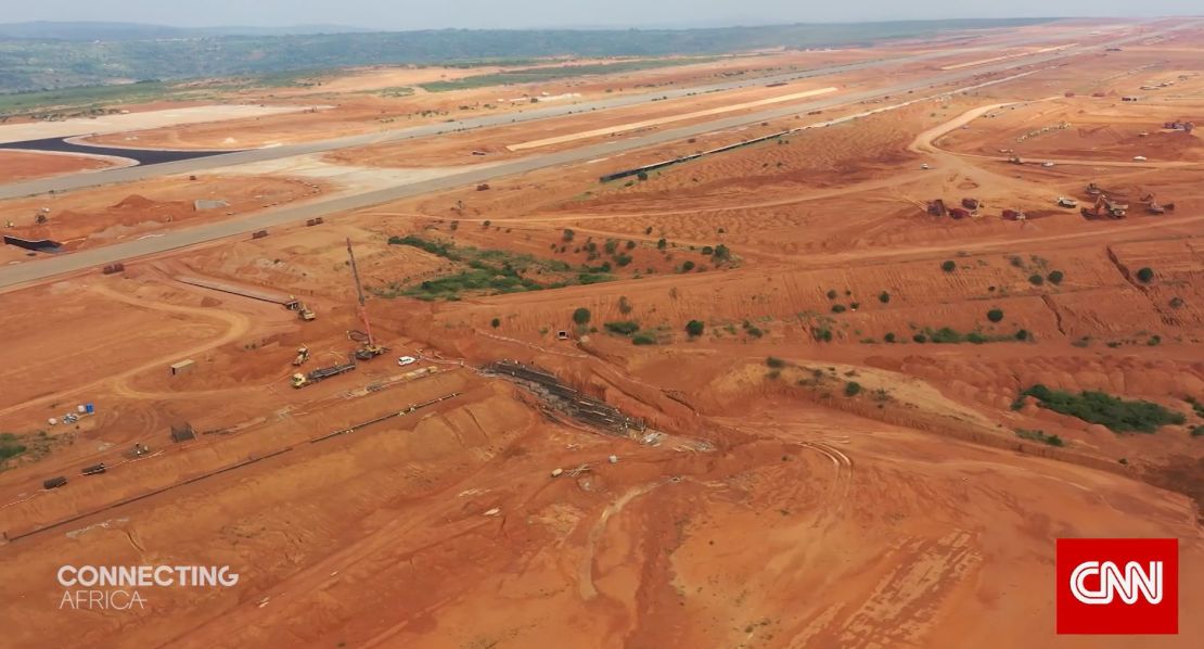 The construction site for the new Kigali International Airport.