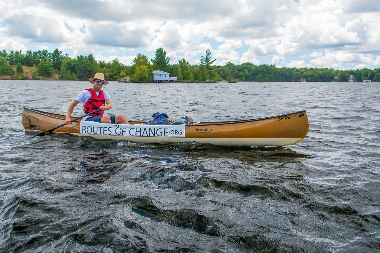 Pukonen has been donated various modes of transportation, including a canoe.