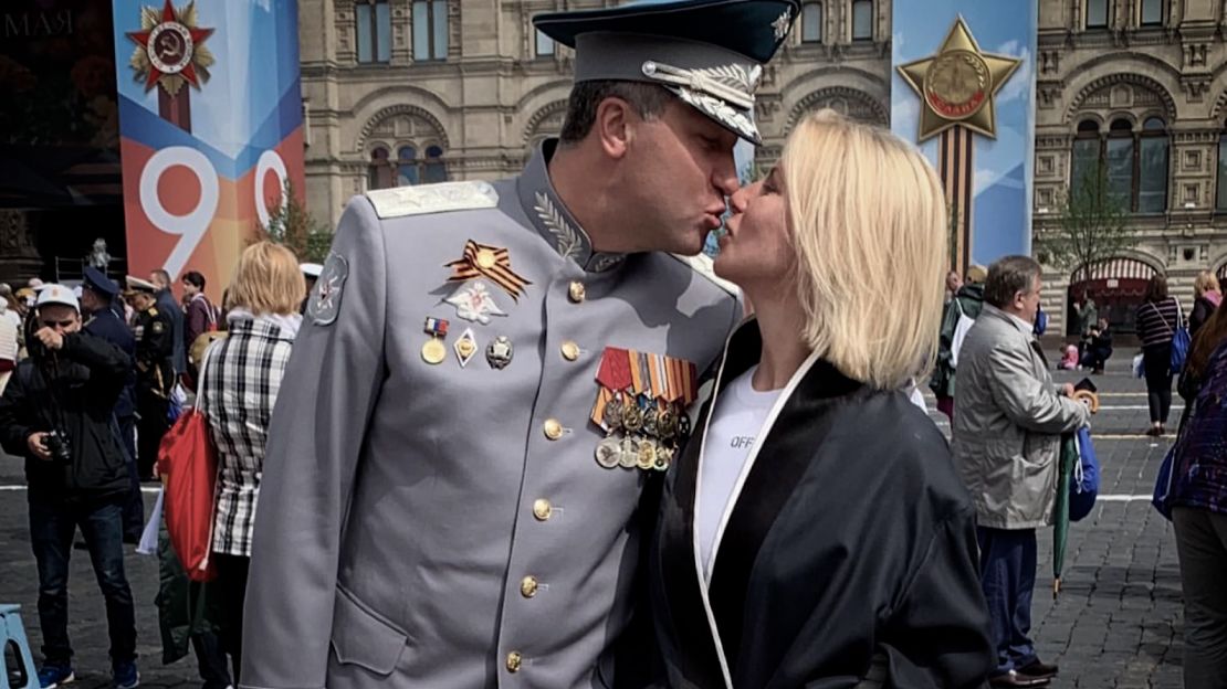 Russia's Deputy Defense Minister Timur Ivanov is seen with his ex-wife Svetlana Maniovich, in an image from Maniovich's Instagram.