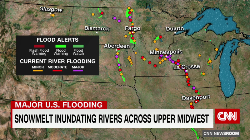 Major river flooding across the upper Midwestern U.S. expands this week | CNN