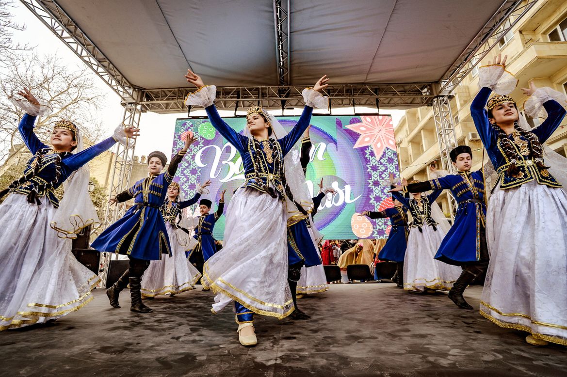 As winter fades in Azerbaijan people gather to celebrate Novruz, a festival dedicated to the arrival of spring. In the capital Baku, streets come alive with dancing.