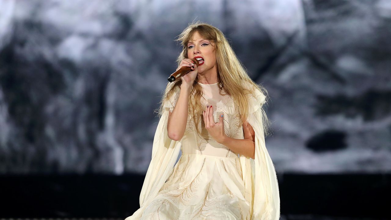 Taylor Swift performs onstage on April 21 in Houston, Texas. 