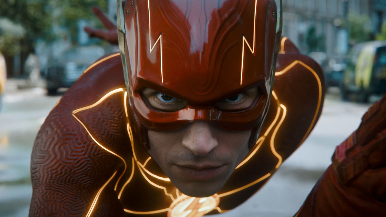 Ezra miller in "The Flash."