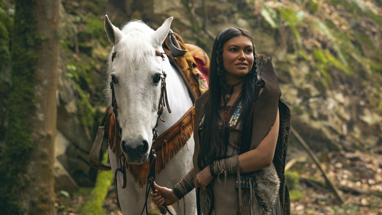 Alyssa Wapanatâhk as Tiger Lily in Disney's live-action PETER PAN & WENDY, exclusively on Disney+.