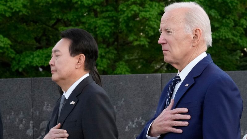 NextImg:Biden rolls out red carpet for South Korea's Yoon with state visit and new cooperation against North Korea's nuclear threat | CNN Politics