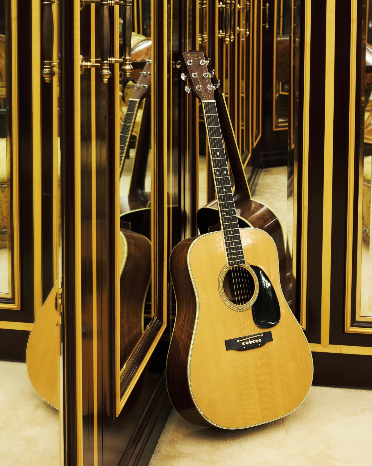The singer's 1975 Martin D-35 Acoustic Guitar, believed to have been used to write and record "Crazy Little Thing Called Love."
