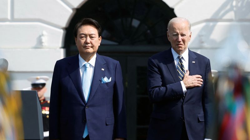Biden and South Korea’s Yoon announce agreement to deter North Korea ...