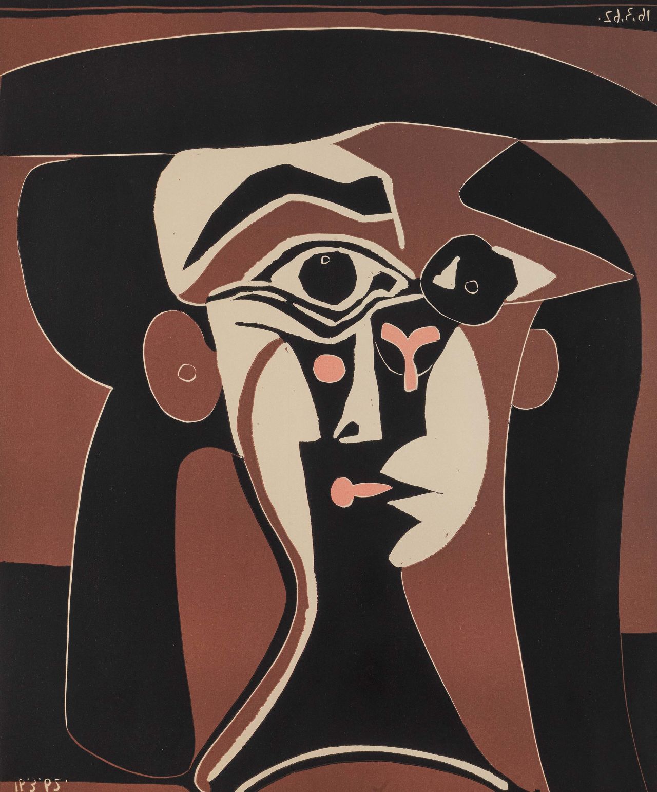 Picasso's portrait of his last wife, Jacqueline