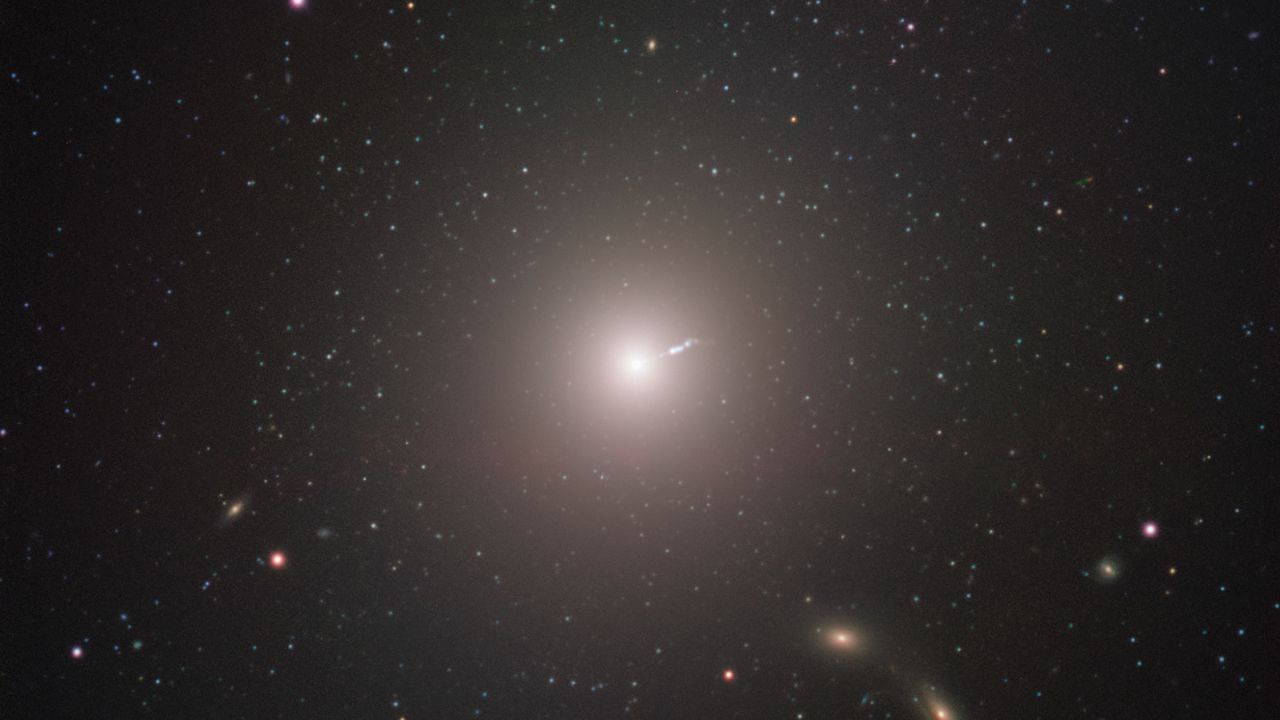Astronomers used the European Southern Observatory's Very Large Telescope to capture an image of Messier 87, an enormous elliptical galaxy located about 55 million light-years from Earth.