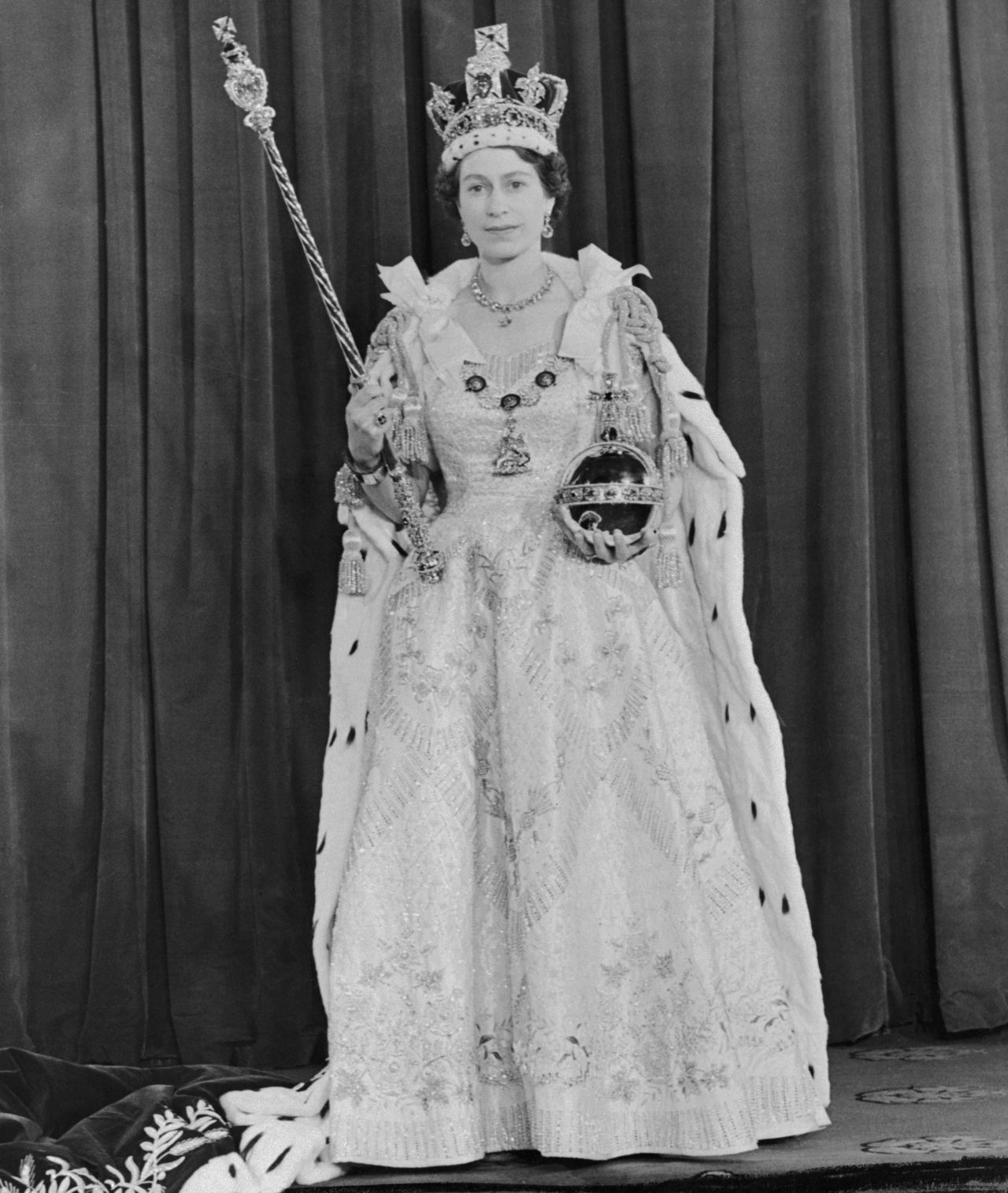 The Queen after her coronation.