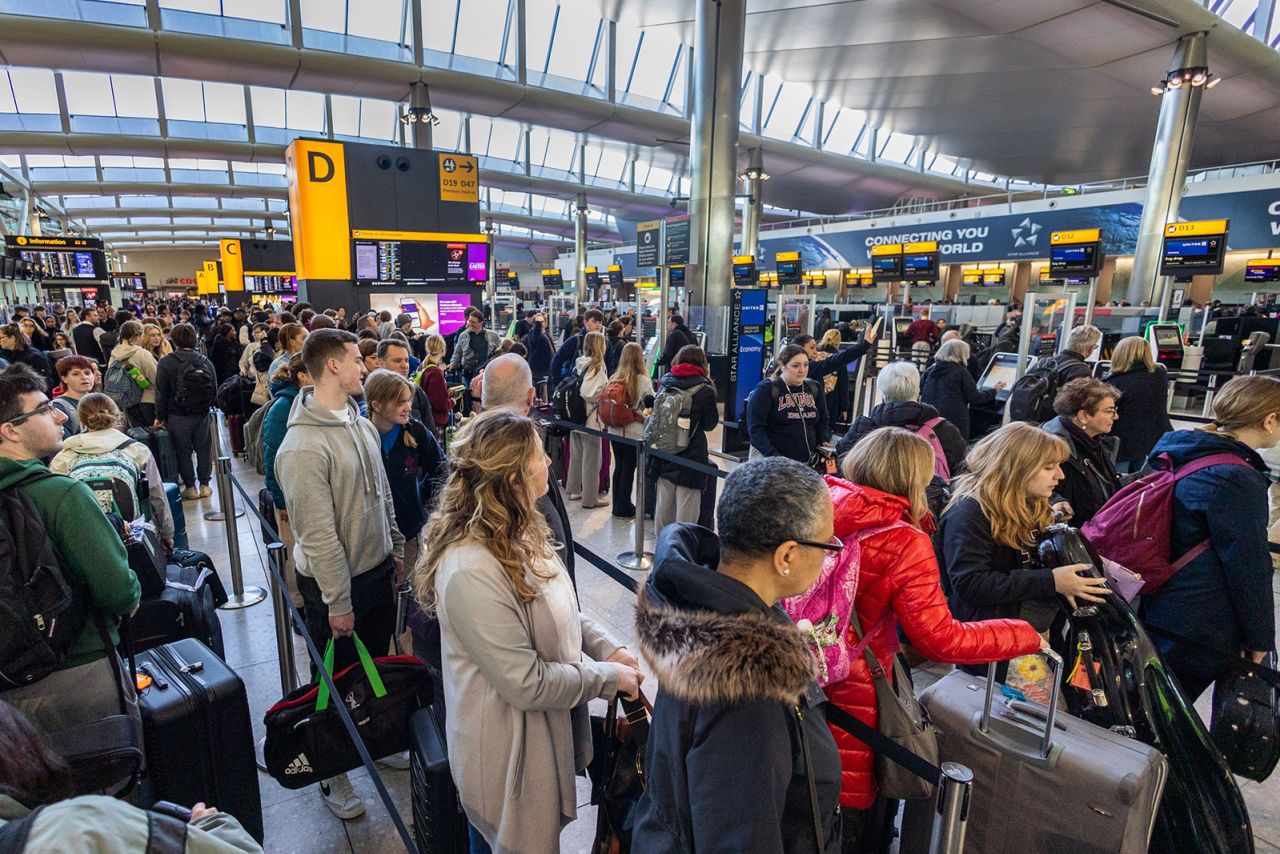 Striking security staff at Heathrow Terminal 5 could see hold ups across the airport.